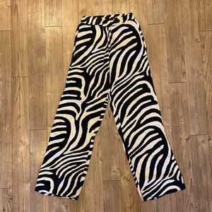 H&M Zebra Print Pants